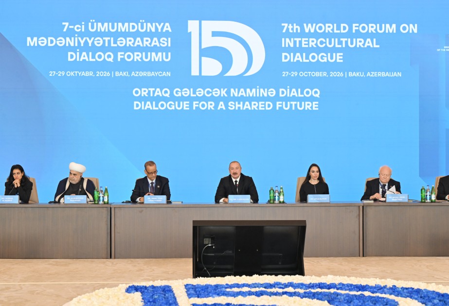 Prezident İlham Əliyev Dialoq Forumunda Azərbaycanın öz torpaqlarını azad etməsindən danışıb